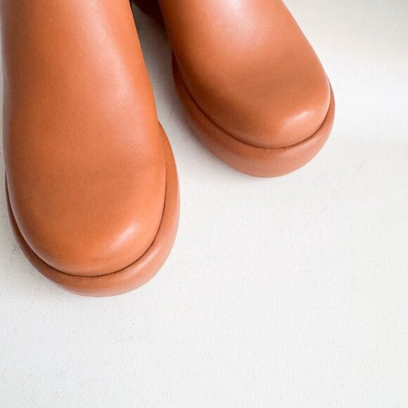 Everlane Leather Brown Minimalist Puffa Clogs Slides 7 - Picture 2 of 10